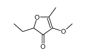 2-ethyl-4-methoxy-5-methylfuran-3(2H)-one Structure