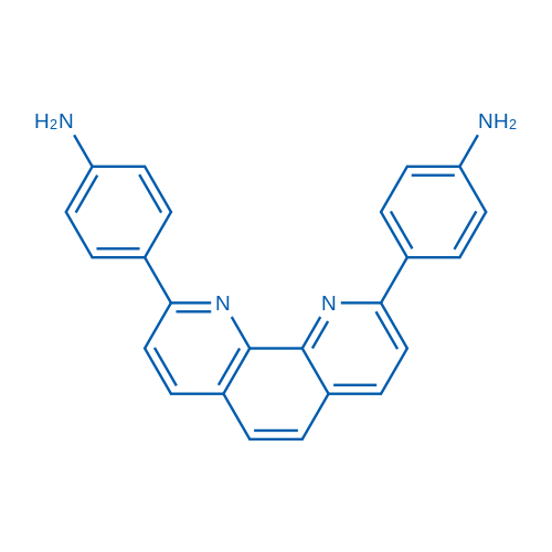 4,4'-(1,10-Phenanthroline-2,9-diyl)dianiline Structure