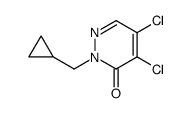 3(2H)-Pyridazinone, 4,5-dichloro-2-(cyclopropylmethyl)结构式