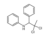 N-(2,2-dichloro-1-phenyl)-propylaniline结构式