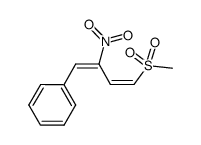 (1E,3Z)-(4-methanesulfonyl-2-nitrobuta-1,3-dien-1-yl)benzene结构式