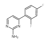 4-(2,4-difluorophenyl)pyrimidin-2-amine structure