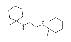 N,N'-bis(1-methylcyclohexyl)ethane-1,2-diamine结构式