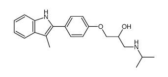 1--3-i-propylaminopropan-2-ol Structure