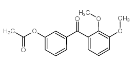 3-ACETOXY-2',3'-DIMETHOXYBENZOPHENONE Structure