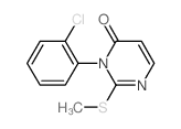 4(3H)-Pyrimidinone,3-(2-chlorophenyl)-2-(methylthio)-结构式