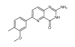 2-amino-6-(3-methoxy-4-methylphenyl)pyrido[3,2-d]pyrimidin-4(3H)-one结构式