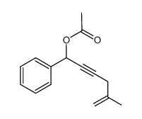 acetic acid 5-methyl-1-phenyl-hex-5-en-2-ynyl ester结构式