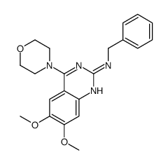 N-benzyl-6,7-dimethoxy-4-morpholin-4-ylquinazolin-2-amine Structure