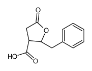 (2R,3S)-2-benzyl-5-oxooxolane-3-carboxylic acid结构式