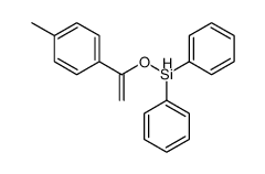 1-(4-methylphenyl)ethenoxy-diphenylsilane结构式