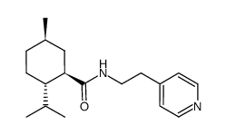 (1R,2S,5R)-2-isopropyl-5-methyl-N-(2-(pyridin-4-yl) ethyl)cyclohexanecarboxamide结构式