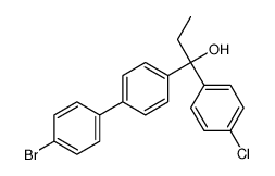 4'-bromo-alpha-(4-chlorophenyl)-alpha-ethyl[1,1'-biphenyl]-4-methanol structure