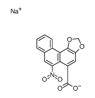 sodium 6-nitrophenanthro[3,4-d]-1,3-dioxole-5-carboxylate结构式