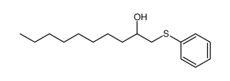 1-(phenylthio)decan-2-ol结构式