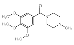 Piperazine, 1-methyl-4-(3,4,5-trimethoxybenzoyl)-结构式