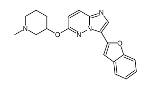 3-benzofuran-2-yl-6-(1-methyl-piperidin-3-yloxy)-imidazo[1,2-b]pyridazine Structure