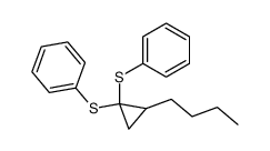 1,1-bis(phenylthio)-2-butylcyclopropane Structure