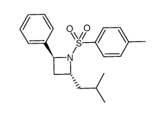 (2R,4S)-2-isobutyl-4-phenyl-N-tosylazetidine Structure