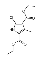 diethyl 5-chloro-3-methyl-1H-pyrrole-2,4-dicarboxylate结构式