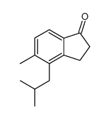 4-Isobutyl-5-methylindan-1-one Structure