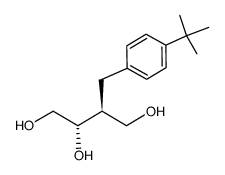 (2S,3S)-3-(4-t-butylbenzyl)-1,2,4-butanetriol Structure