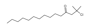 2-chloro-2-methyl-pentadecan-4-one结构式