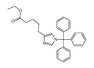 ethyl 5-(1-tritylimidazol-4-yl)pentanoate Structure