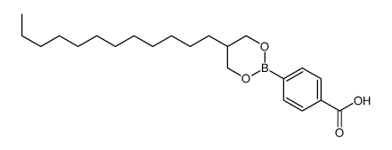 4-(5-dodecyl-1,3,2-dioxaborinan-2-yl)benzoic acid Structure