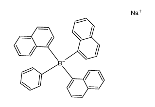 sodium phenyltris(1-naphthyl)borate Structure