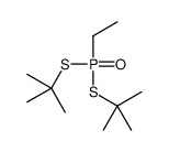 2-[tert-butylsulfanyl(ethyl)phosphoryl]sulfanyl-2-methylpropane结构式