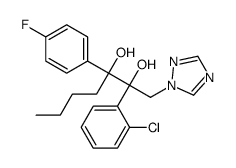 (2R,3R)-2-(2-chlorophenyl)-3-(4-fluorophenyl)-1-(1,2,4-triazol-1-yl)heptane-2,3-diol结构式