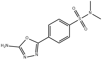 4-(5-Amino-1,3,4-oxadiazol-2-yl)-N,N-dimethylbenzenesulfonamide Structure