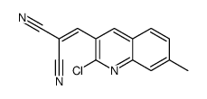 2-[(2-chloro-7-methylquinolin-3-yl)methylidene]propanedinitrile Structure