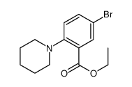 5-溴-2-(哌啶-1-基)苯甲酸乙酯结构式