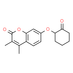 3,4-dimethyl-7-(2-oxocyclohexyl)oxychromen-2-one picture