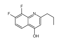 7,8-Difluoro-4-hydroxy-2-propylquinoline structure