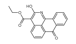 2-hydroxy-3-ethoxycarbonyl-7H-dibenzo[de,h]quinolin-7-one结构式