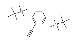 1,4-bis(tert-butyldimethylsilyloxy)-2-ethynylbenzene Structure