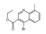 4-Bromo-8-methylquinoline-3-carboxylic acid ethyl ester structure