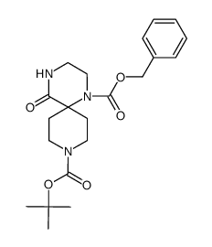 1-Benzyl 9-Tert-Butyl 5-Oxo-1,4,9-Triazaspiro[5.5]Undecane-1,9-Dicarboxylate structure