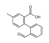 2-(2-formylphenyl)-5-methylbenzoic acid结构式