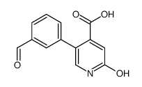 5-(3-formylphenyl)-2-oxo-1H-pyridine-4-carboxylic acid结构式