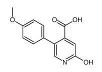 5-(4-methoxyphenyl)-2-oxo-1H-pyridine-4-carboxylic acid结构式