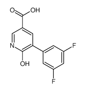 5-(3,5-difluorophenyl)-6-oxo-1H-pyridine-3-carboxylic acid结构式