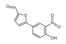 5-(4-hydroxy-3-nitrophenyl)thiophene-2-carbaldehyde Structure