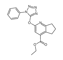 ethyl 5,6-(trimethylene)-2-(1-phenyl-5-tetrazolyloxy)-pyridine-4-carboxylate Structure