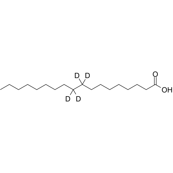 十八酸9,9,10,10-D4结构式