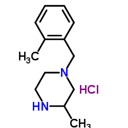 3-Methyl-1-(2-Methyl-benzyl)-piperazinehydrochloride structure