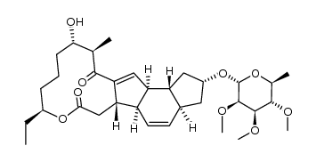 Spinosyn A 17-pseudoaglycone structure